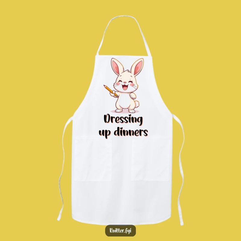 Funny Bunny Artist Apron: Protect Your Clothes While Creating, Unique Gift