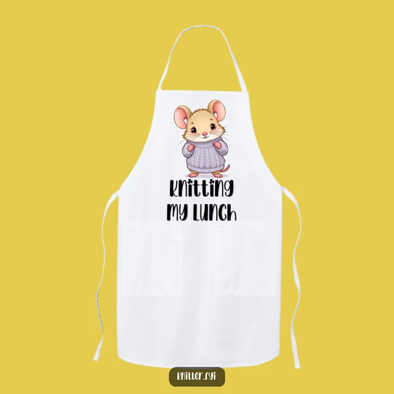 Funny Mouse Sweater Apron - Kitchen Humor for Cozy Cooks