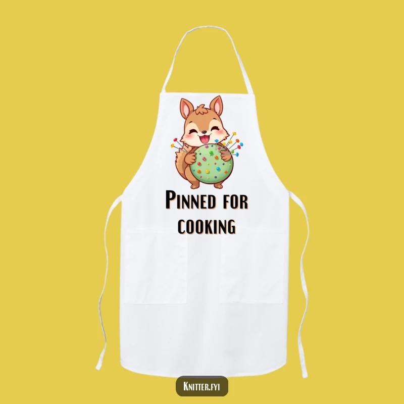 Funny Squirrel Sewing Apron: Hilarious Squirrel Gift for Crafters