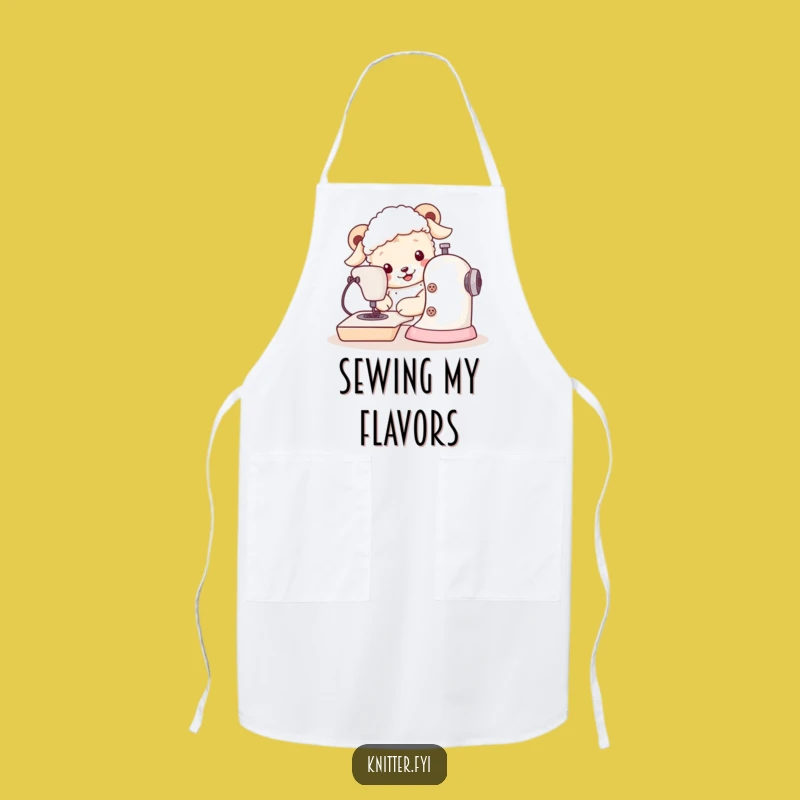 Funny Sheepdog Apron: Keep Clean While Sewing with This Dog Design