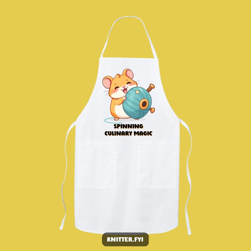 Funny Kawaii Hamster Apron, Hilarious Kitchen Wear for Crafty Cooks and Bakers
