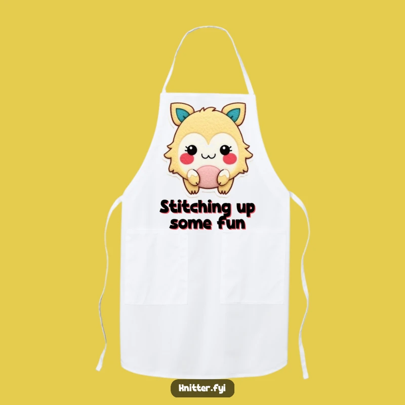 Funny Felt Artisan Apron: Gleeful Creature's Crafting Protection, Practical Funny Gift