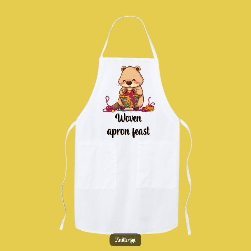 Funny Beaver Apron: Protect Your Clothes While Crafting