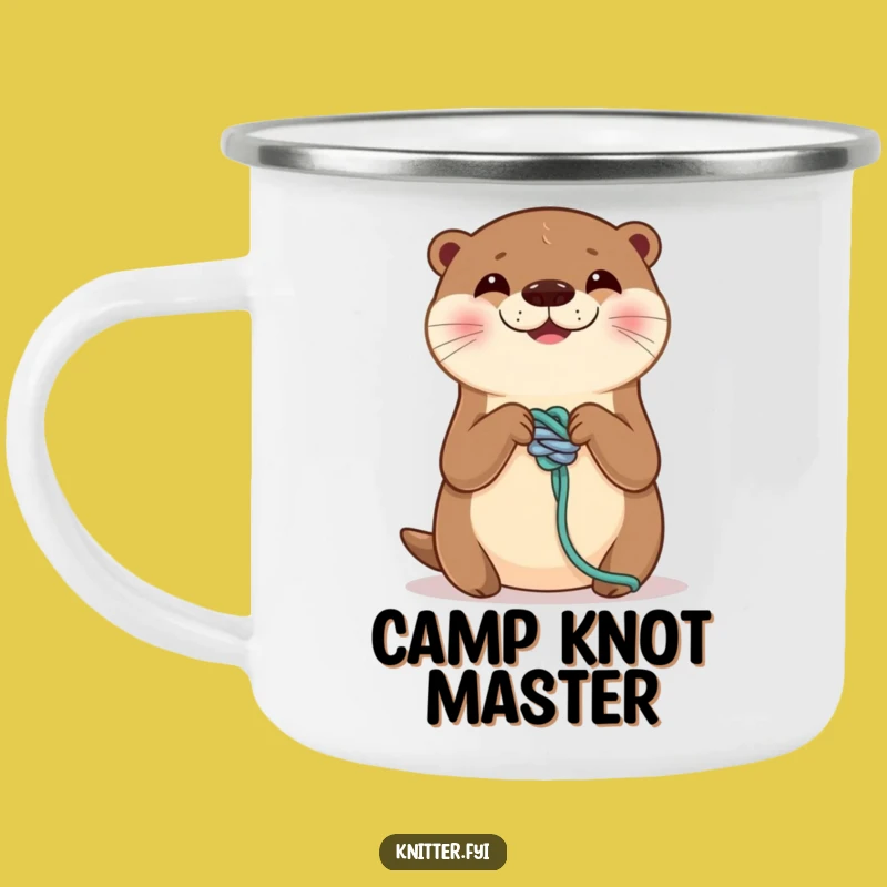 Funny Otter Knot Camping Mug - Skilled Critter Adventures, Durable Funny Gift!