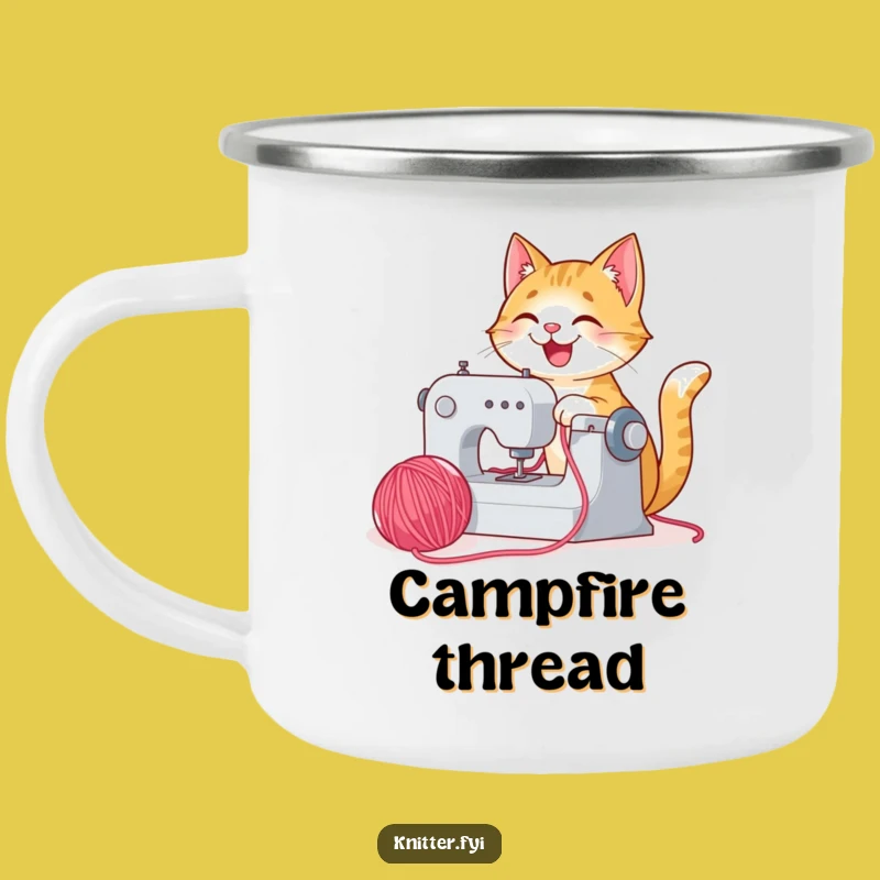 Funny Cat Craft Mug - Joyful Operator, Rugged Funny Gift for Campers