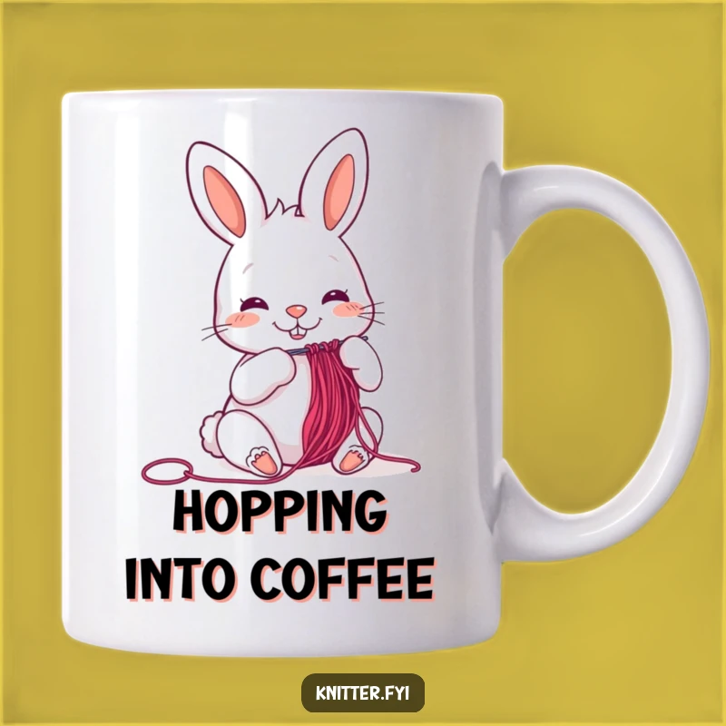 Funny Rabbit Sewing Mug - Cheerful Threader, Perfect Funny Gift Idea
