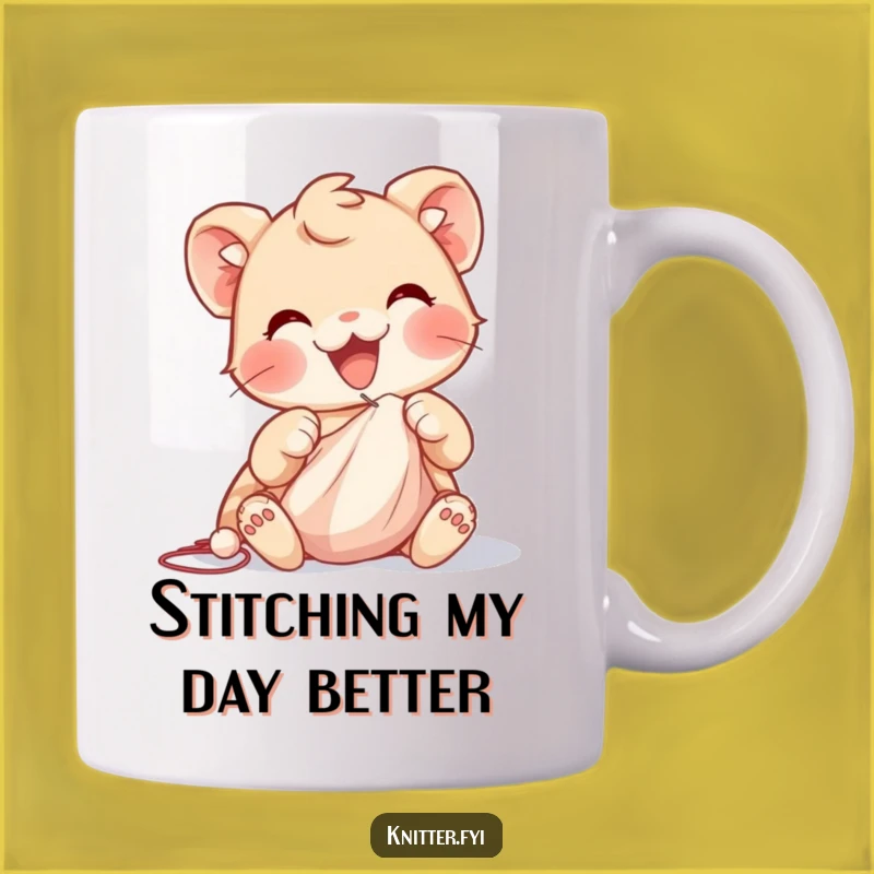 Funny Sewing Creature Mug: Perfect Gift for Talented Stitchers and Crafty Friends