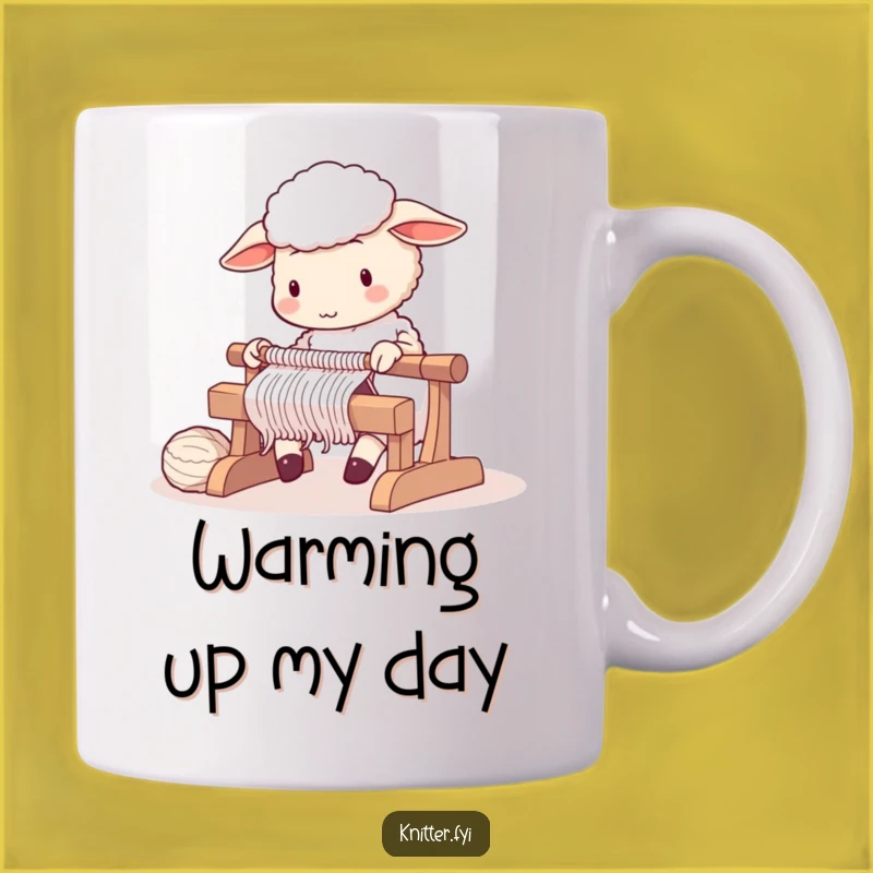 Funny Sheep Knitting Mug - Cozy Crafting Humor Gift