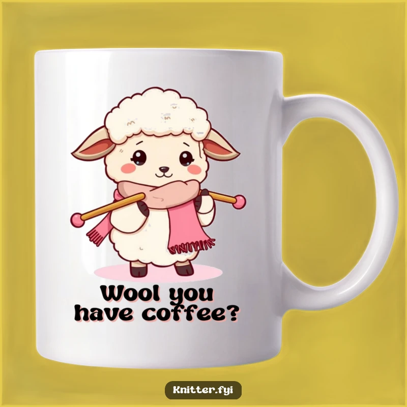Funny Sheep Knitting Mug - Hilarious Crafter's Gift for Cozy Laughs