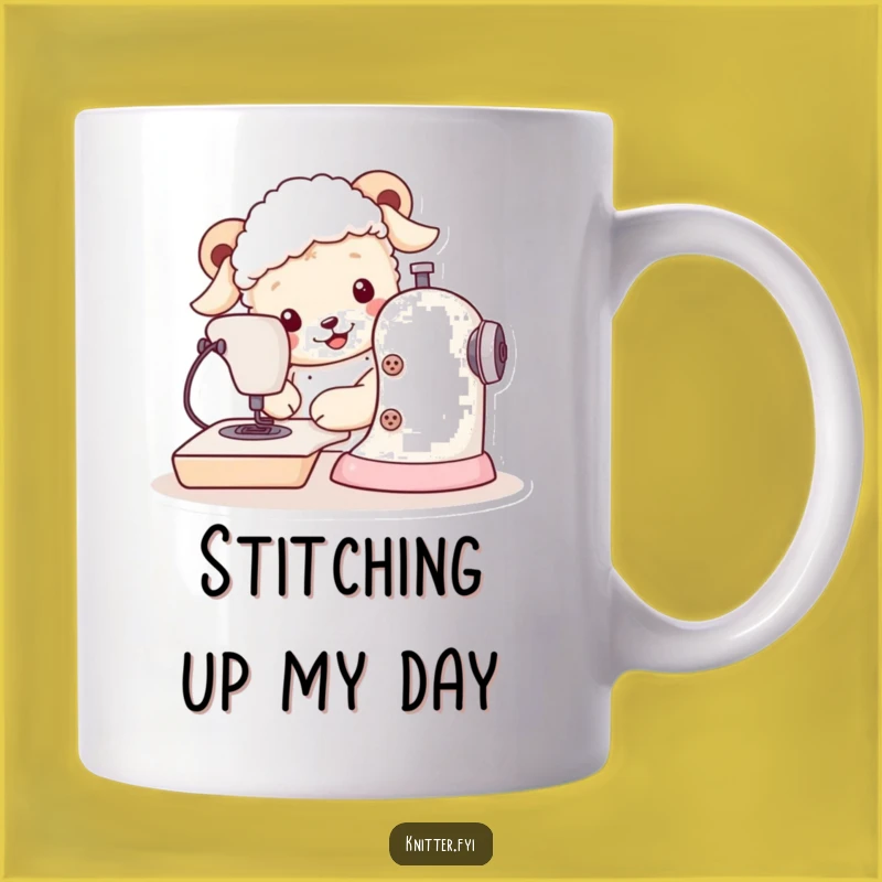 Funny Sheepdog Sewing Machine Mug: A Hilarious Gift for Crafters and Dog Lovers