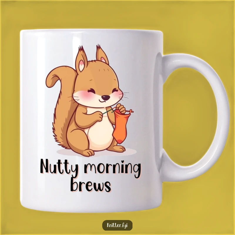 Funny Squirrel Mending Mug - Hilarious Gift for Fix-It Friends