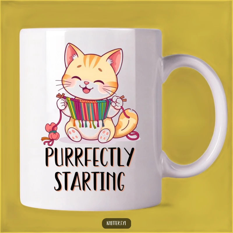 Funny Cat Weaver Mug - Artistic Feline Humor Gift
