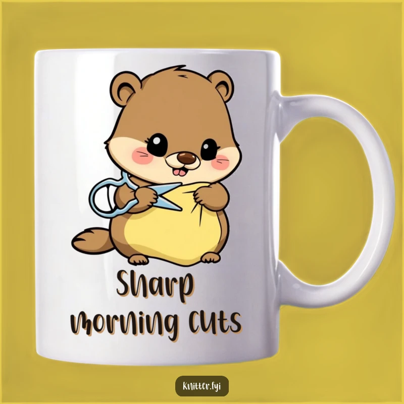 Funny Beaver Tailor Mug: Hilarious Beaver Gift for Crafters