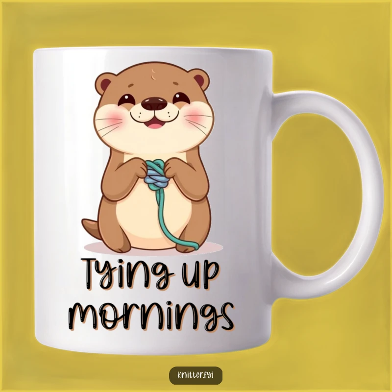Funny Otter Knot Mug - Skilled Critter Craft, Perfect Hobby Funny Gift!
