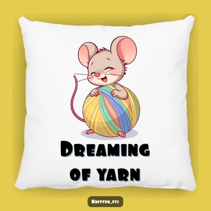 Comfy Funny Mouse Pillow: Yarn Craft Comfort, Great Funny Gift