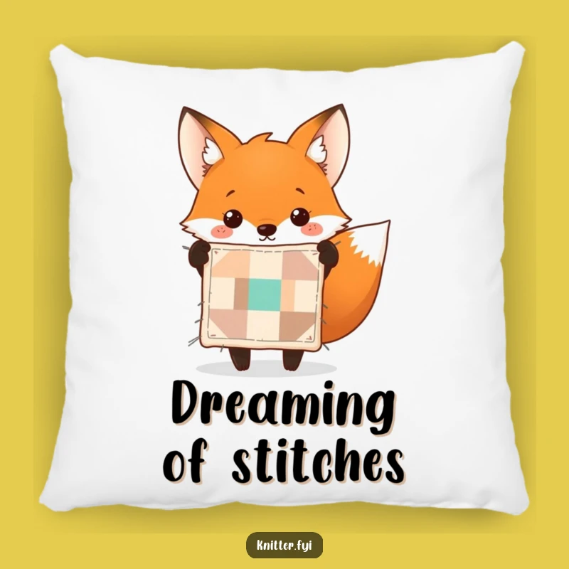 Funny Fox Quilt Pillow - Snuggle with This Hilarious Crafty Companion