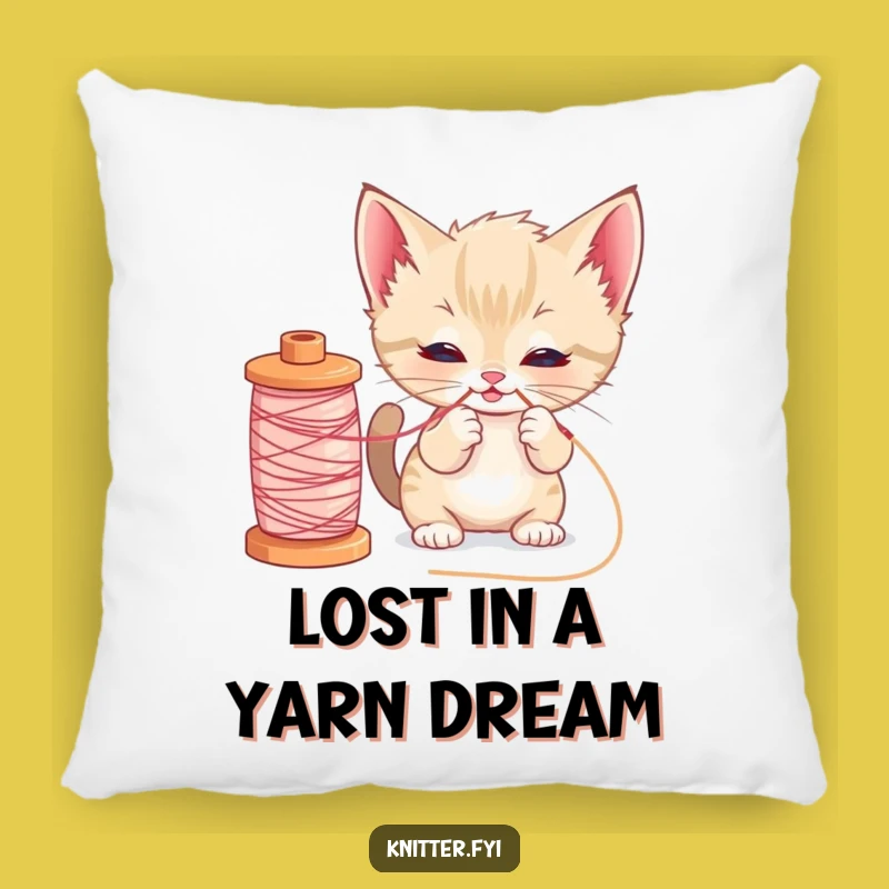 Funny Kitten Sewing Pillow: Cute Cat Cushion, Cozy Home Decor, Perfect Gift