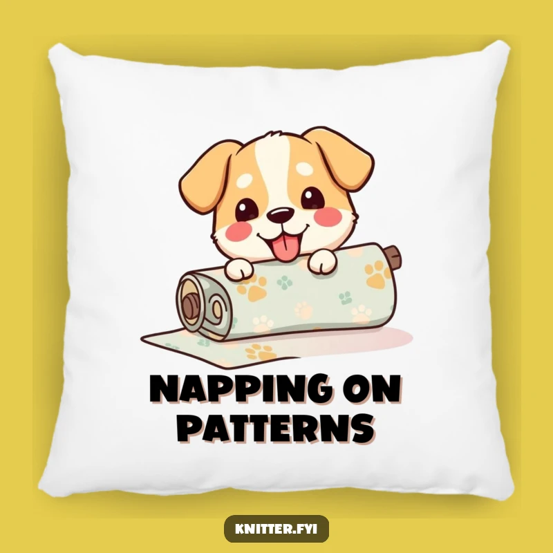 Funny Dog Fabric Pillow: Cozy Happy Pup Snuggling Fabric, Perfect Funny Gift