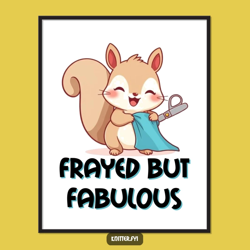 Funny Squirrel Digital Art: Instantly Add Crafty Fun to Your Space