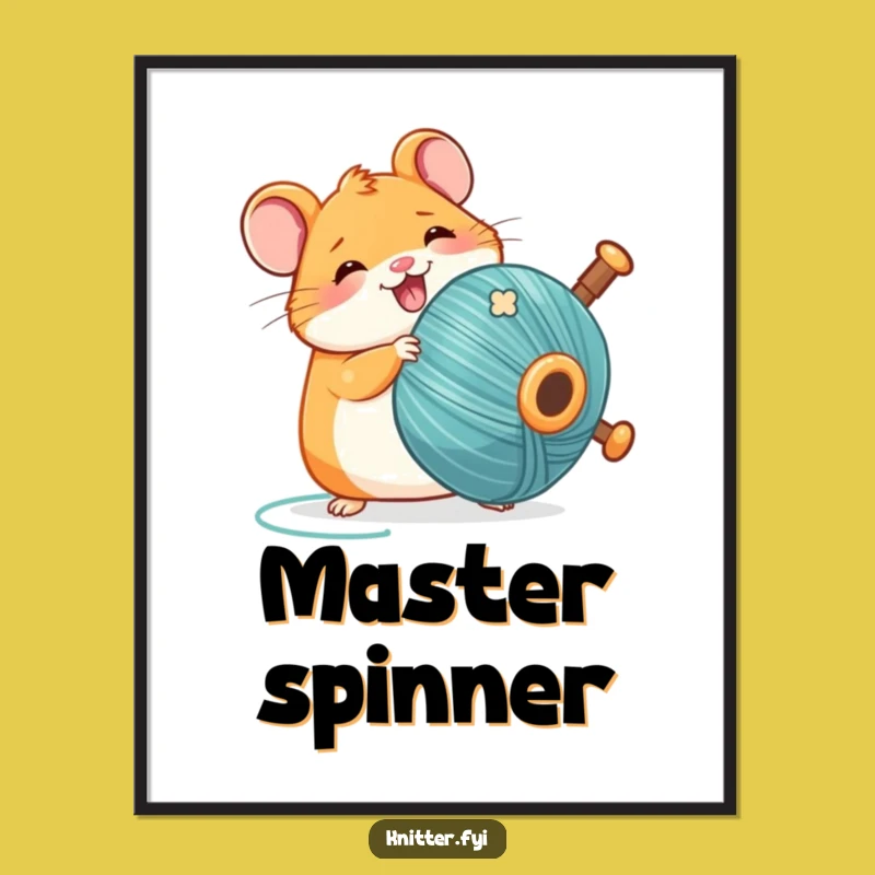 Funny Kawaii Hamster Digital Art, Hilarious Printable for Crafty Wall Decor