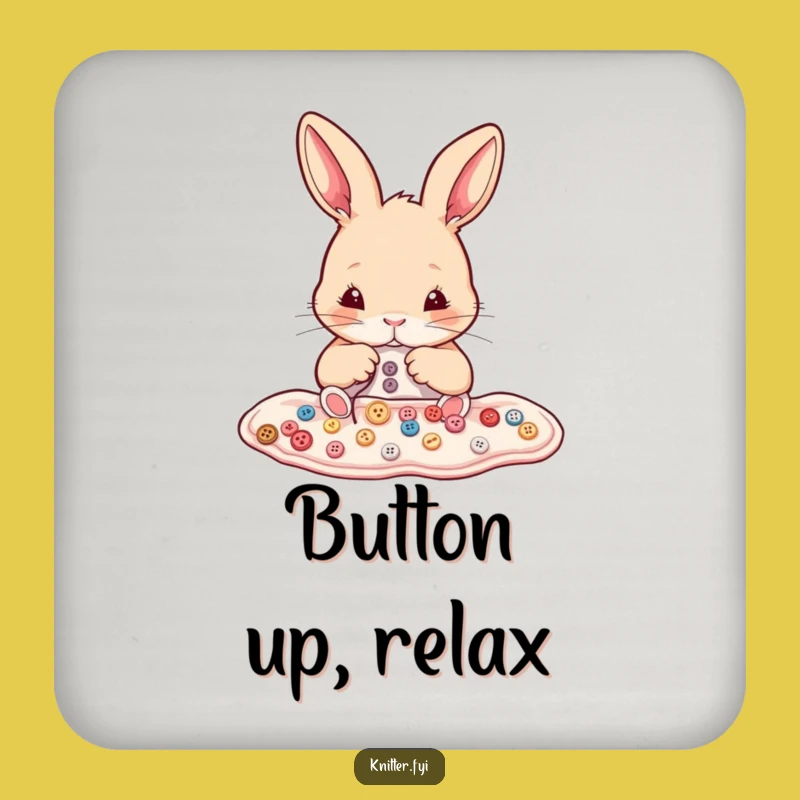 Funny Rabbit Sewing Coasters - Protect Surfaces with This Hilarious Bunny Set
