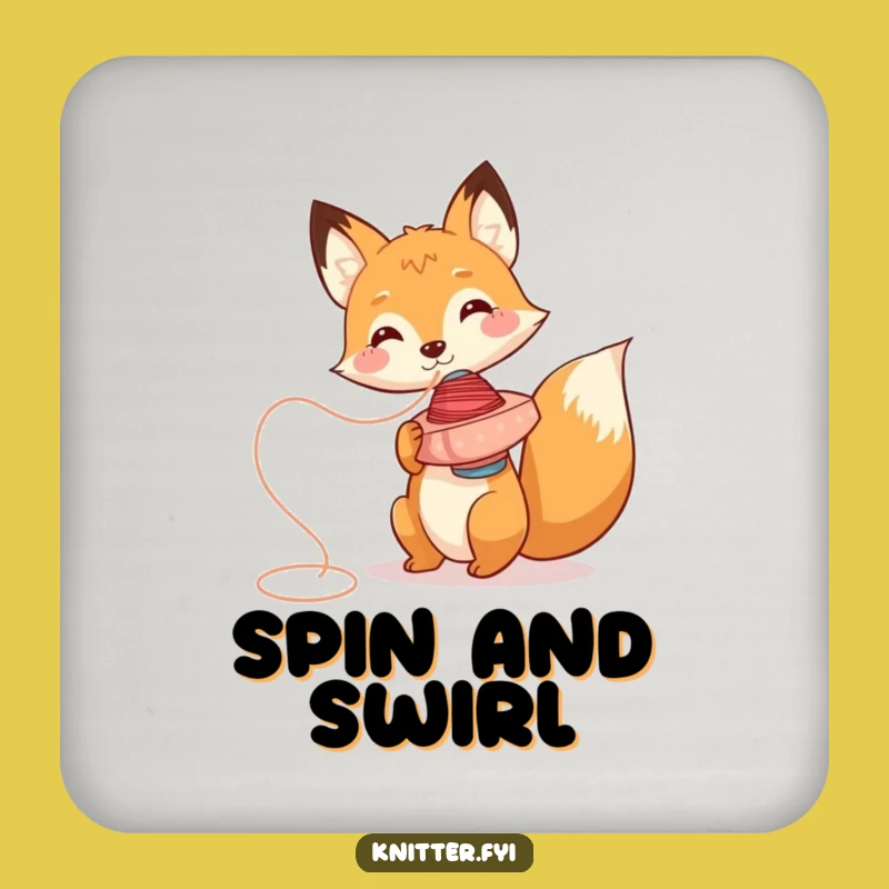 Funny Fox Coaster: Protect Surfaces with Playful Charm