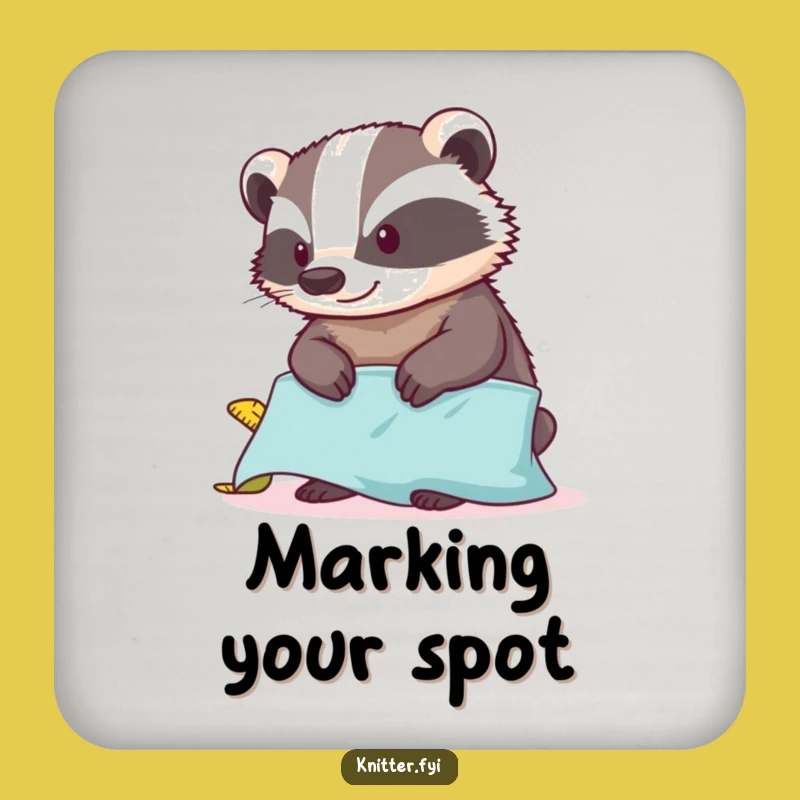 Funny Badger Measuring Coaster - Protect Surfaces with Precise Humor