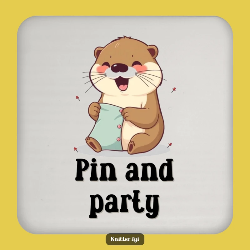 Funny Otter Coaster - Excited Pinner, Protective Funny Gift