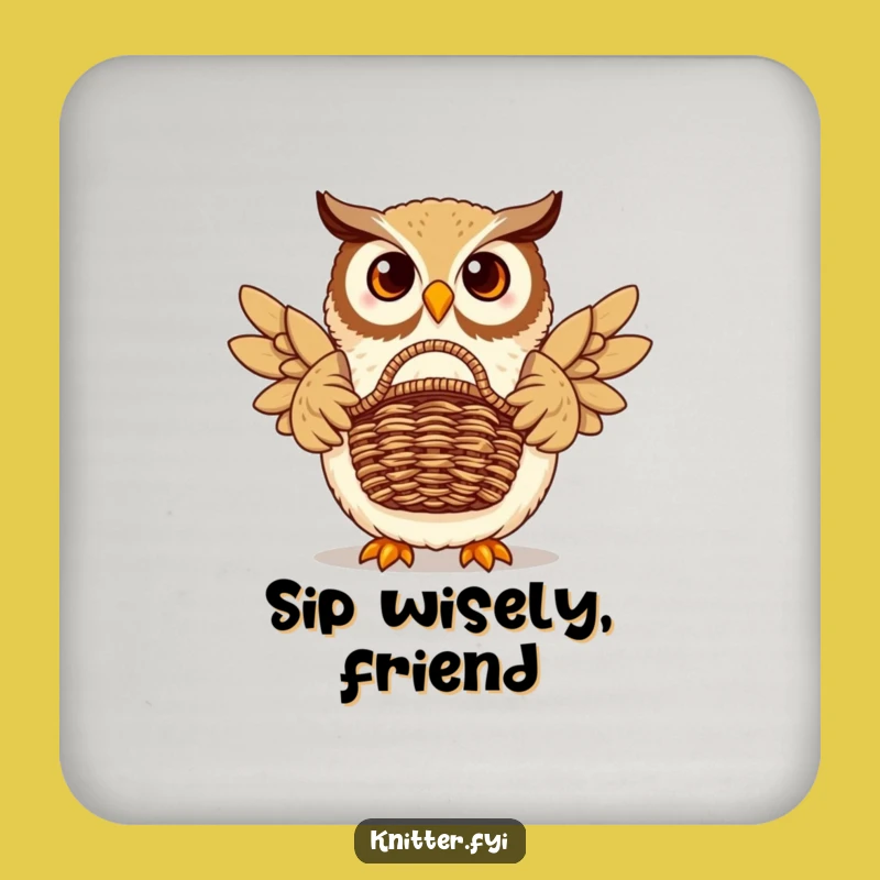Funny Owl Basket Coasters - Protect Surfaces with This Hilarious Wise Set