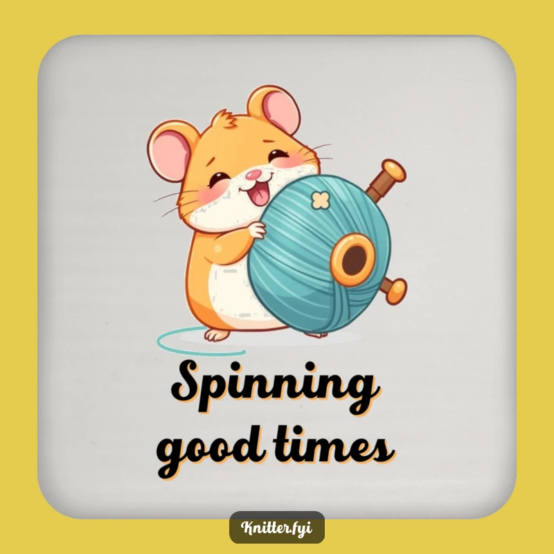 Funny Kawaii Hamster Drink Coaster, Hilarious Protection for Your Surfaces