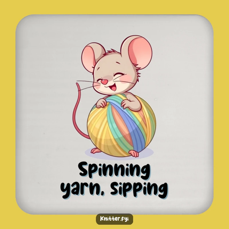Funny Mouse Coaster: Protecting Surfaces with Craft, Ideal Funny Gift