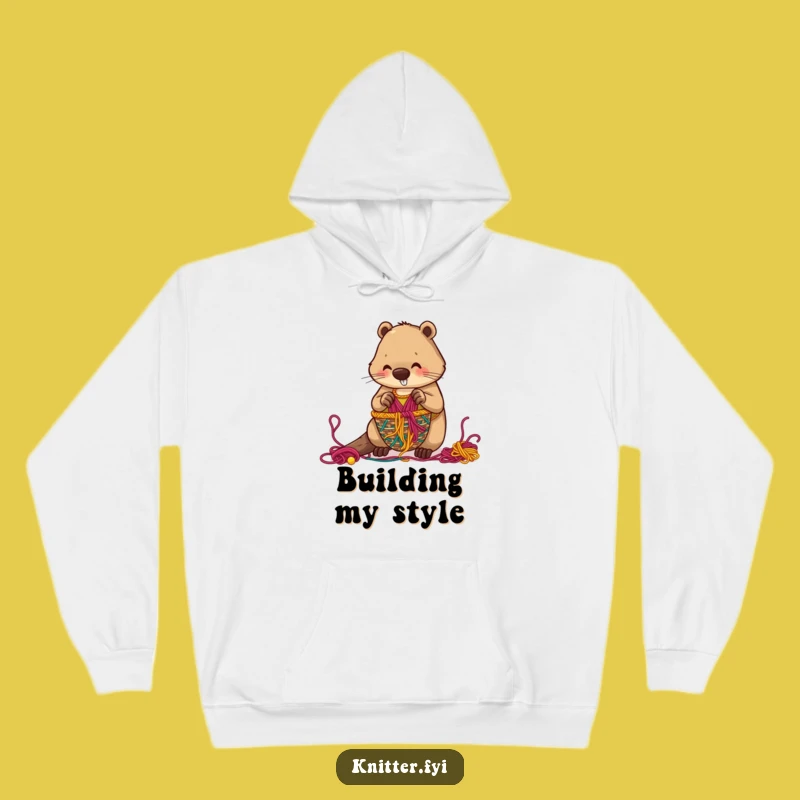 Cozy Funny Beaver Hoodie: Stay Warm While You Create