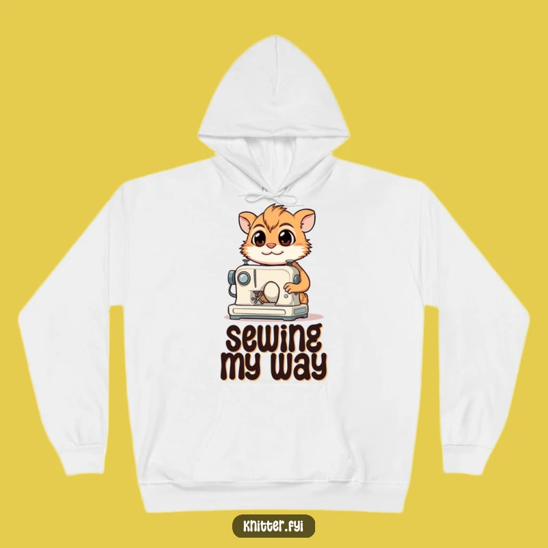Cozy Funny Sewing Creature Hoodie: Warm Focus for Makers, An Ideal Funny Gift