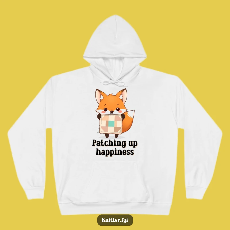 Funny Fox Quilt Hoodie - Cozy Up with This Hilarious Crafty Feline Apparel