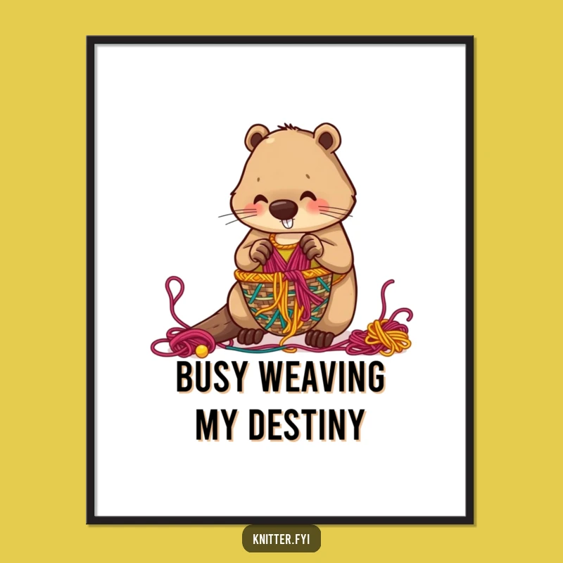 Free Printable Beaver Weaving Art: Intricate DIY Decor Downloadable Gift