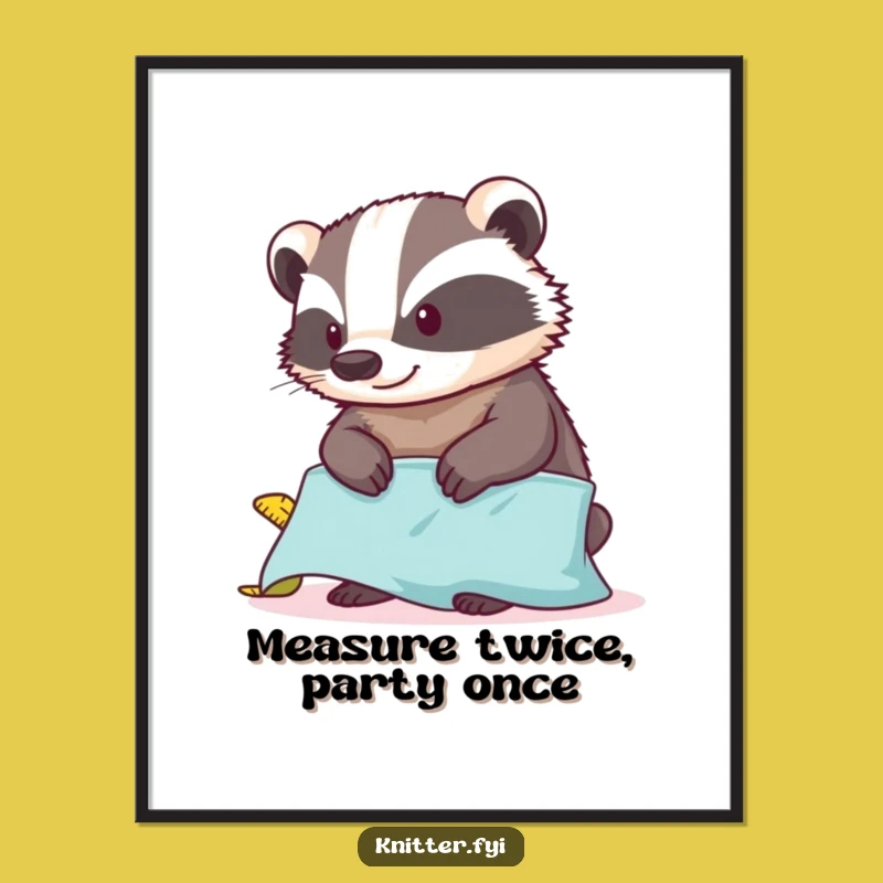 Funny Free Printable Badger Wall Art: Tailored Humor Downloadable Decor