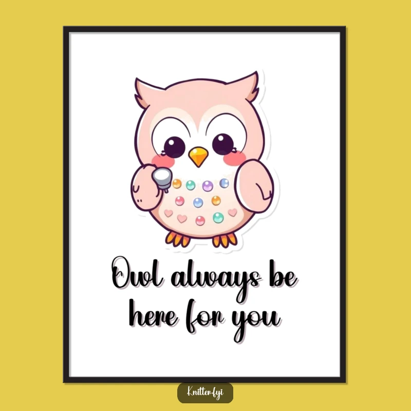 Funny Free Printable Kawaii Owl Art - Precise & Charming Downloadable Decor!