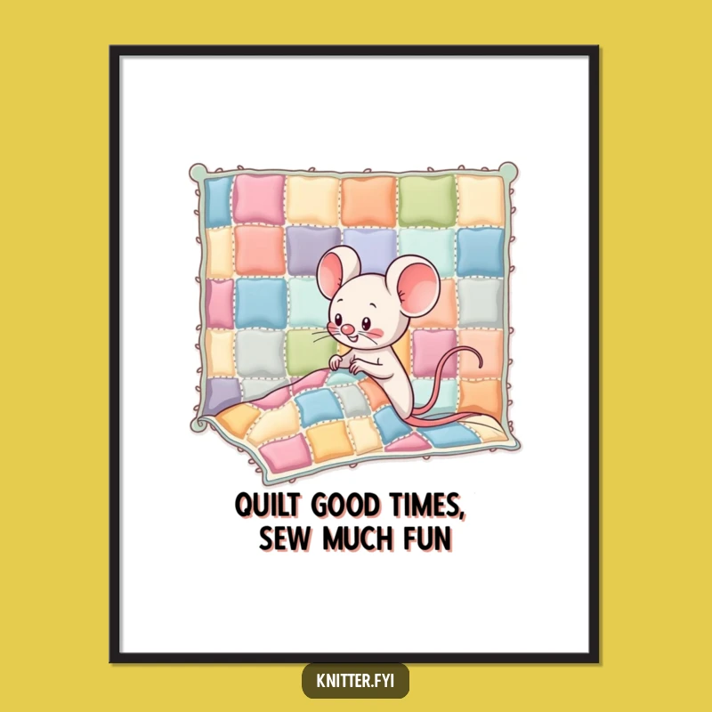 Funny Free Printable Kawaii Mouse Art - Whimsical & Colorful Downloadable Decor!