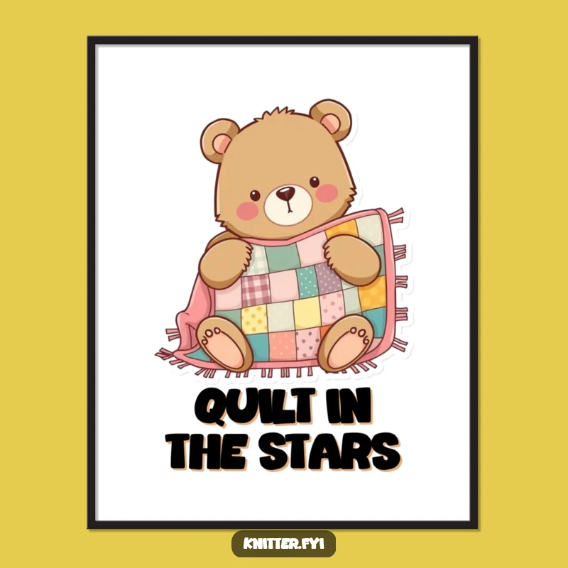 Free Printable Bear Quilt Wall Art: Cozy & Funny Downloadable Decor!