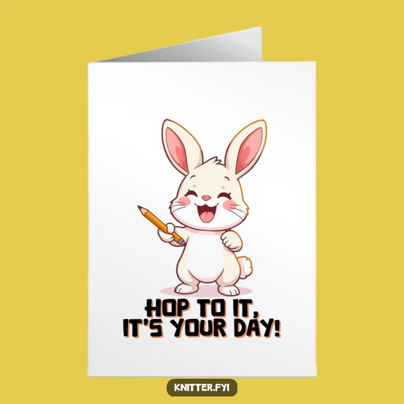 Bunny Birthday Card Free Printable: Artistic Rabbit Drawing Downloadable Gift
