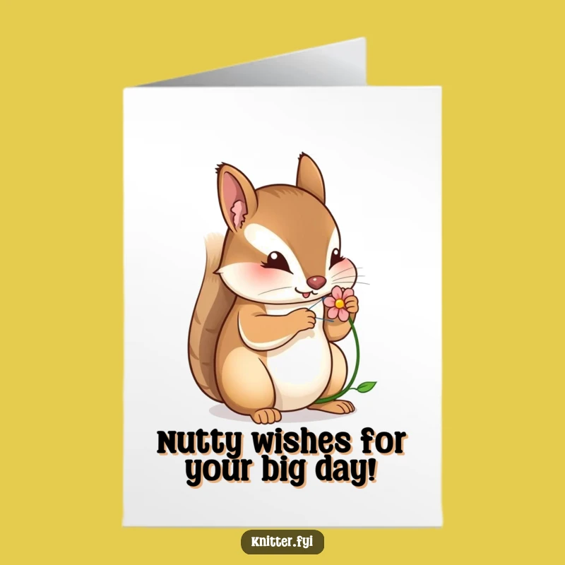Free Printable Birthday Card: Funny Squirrel Sewing, Unique DIY Downloadable Gift
