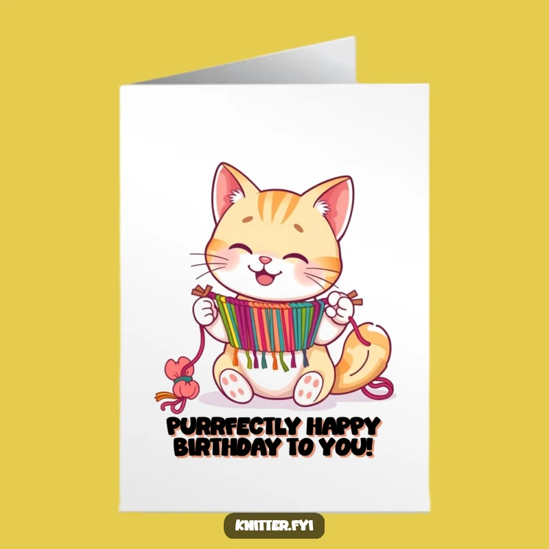 Free Printable Birthday Card: Happy Cat Tapestry Birthday Printable Greeting Card