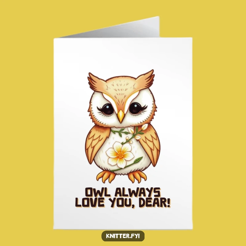Free Printable Owl Flower Birthday Card: Artistic & Funny Downloadable Gift!