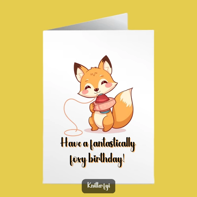 Free Printable Fox Birthday Card - Funny Downloadable Gift for Playful Celebrations!