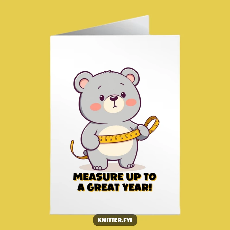 Free Printable Birthday Card: Determined Bear Tailor for a Crafty DIY Gift