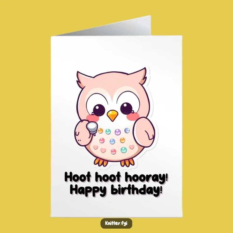 Wise & Funny Free Printable Kawaii Owl Birthday Card - DIY Downloadable Gift!