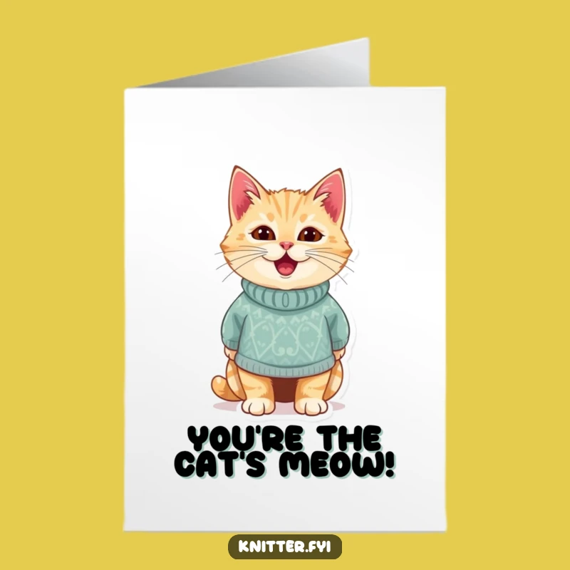 Free Printable Congrats Card: Cozy Cat Sweats Victory, Instant Download