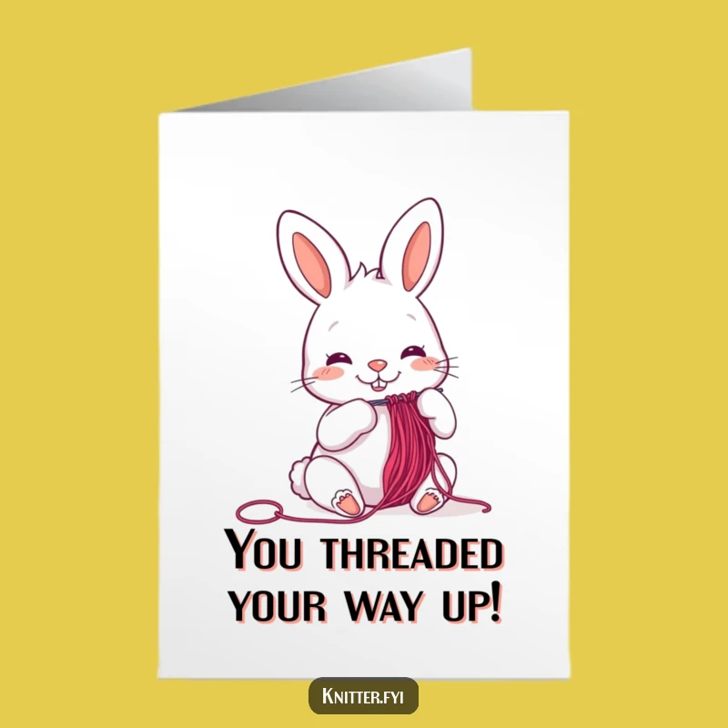 Free Printable Congrats Card: Rabbit's Precision - Crafty Success Download