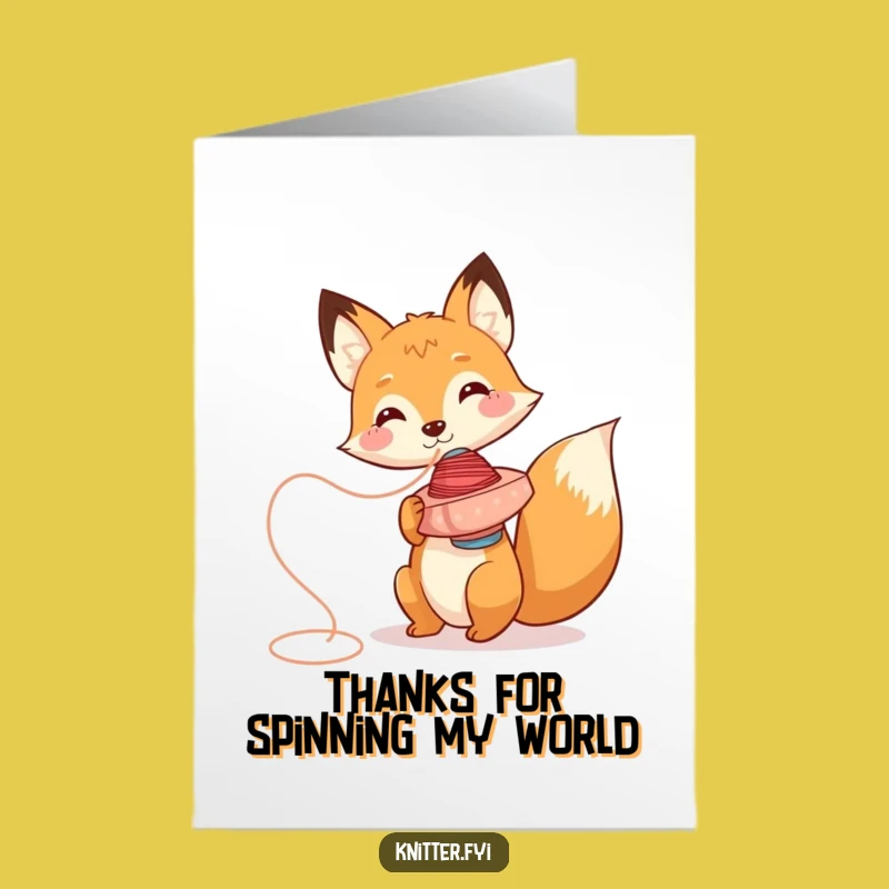 Free Printable Fox Thank You Card - Funny Downloadable Gift for Playful Gratitude!