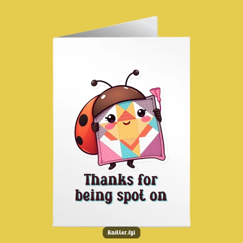 Free Printable Ladybug Thank You Card: Sew Grateful! Hilarious Downloadable Gift
